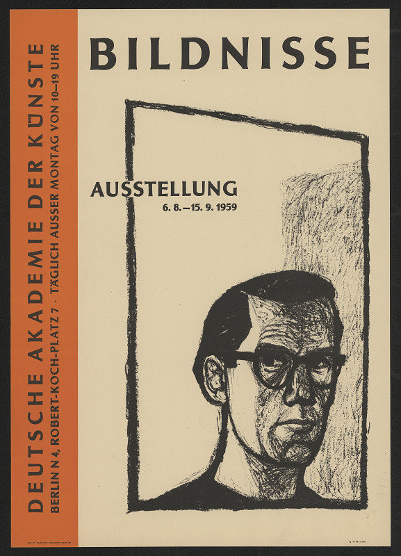 neznámý – Bildnisse Ausstellung, Deutsche Akademie der Künste, Berlin 1959 