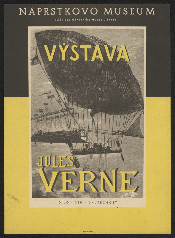 neznámý – Jules Verne - Výstav Dílo - Sen - Skutečnost oddělení Národního musea v Praze 