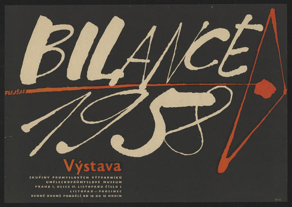 Josef Flejšar – Výstava Bilance skupiny průmyslových výtvarníků 1958, Uměleckoprůmyslové museum, Praha 