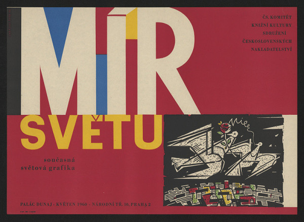 Jaroslav Šváb – Mír světu - Současná světová grafika, Palác Dunaj, Oraha 