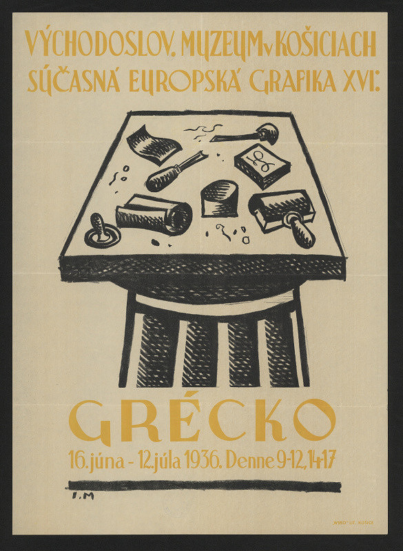 neznámý – Východoslov. Muzeum v Košiciach. Súčasná europská grafika XVI: Grécko 