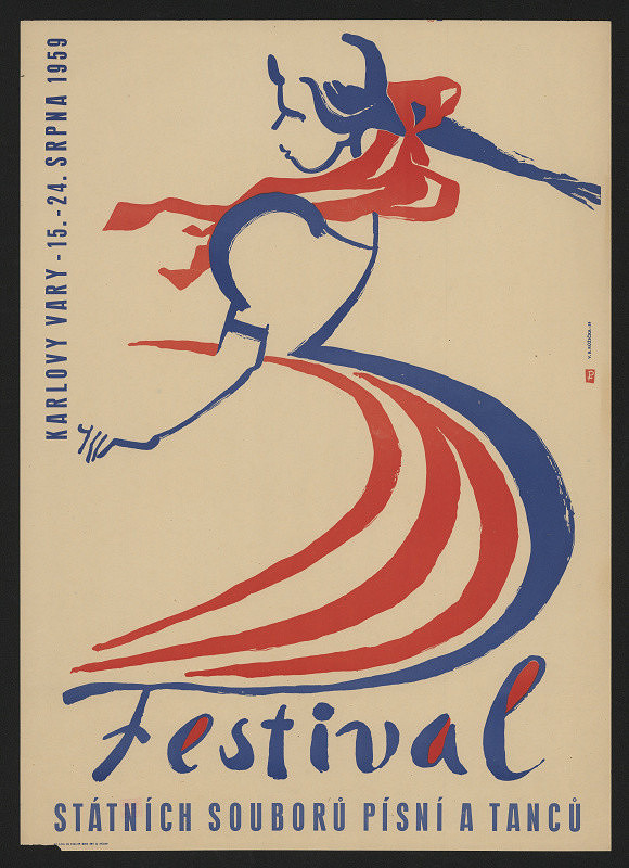 Vladimír Bernard Růžička – Festival státních souborů písní a tanců Karlovy Vary 1959 