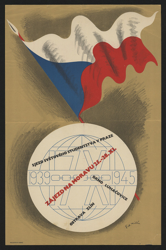 Eduard Milén – Zájezd na Moravu, sjezd světového studentstva v Praze 