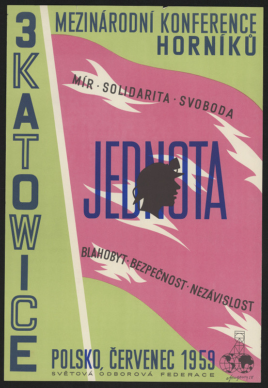 A. Fourgeron – Mezinárodní konference horníků Jednota, Polsko  červenec 1959 