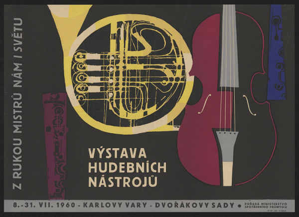 neznámý – Výstava hudebních nástrojů, 8.-31.VII. 1960 Karlovy Vary 
