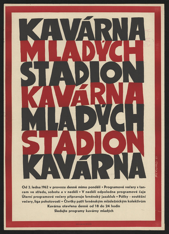 Vladimír Bernard Růžička – Kavárna mladých - Stadion 