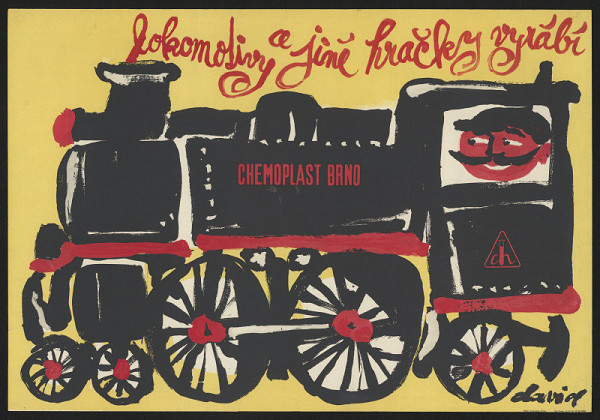 Jaša (Yasha) David – Lokomotivy a jiné hračky vyrábí Chemoplast Brno 