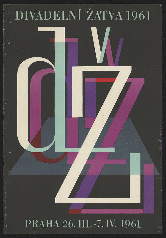 Vladimír Bernard Růžička – Divadelní Žatva 1961 Praha 26.III.-7.IV. 1961 