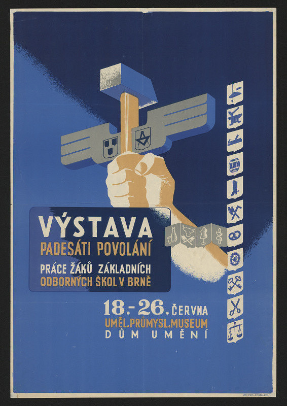 neznámý – Výstava padesáti povolání, Uměl.prům. museum, Dům umění 