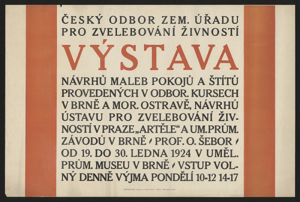 neznámý – Výstava  (návrhů maleb pokojů a štítů) 