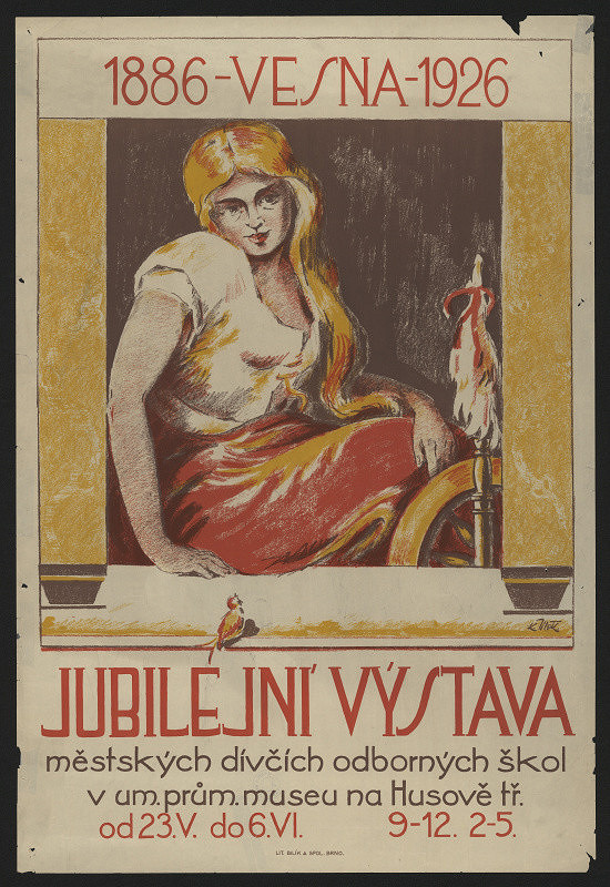 Karel Jílek – Vesna 1886-1926 - Jubilejní výstava v um. prům. museu na Husově tř. 