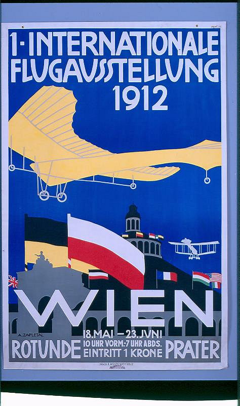 Alois Zapletal – 1. Internationale Flugausstellung, Wien 
