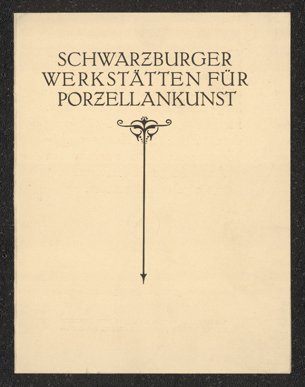 neznámý – Schwarzburger Werkstätten für Porzellankunst 