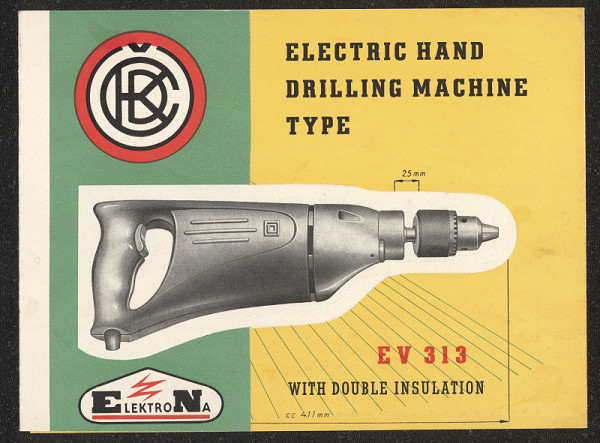 neznámý – Electric hand drilling machine type 