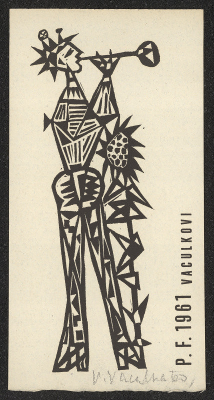 neznámý – Novoročenka 1961 - Vaculkovi 