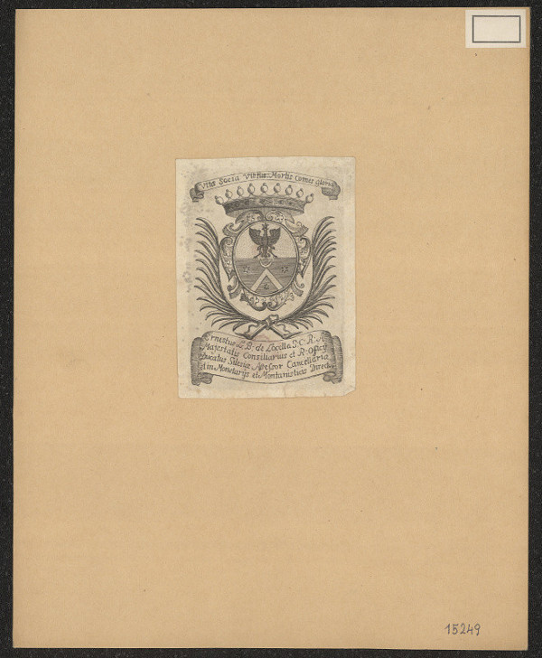 neznámý – Ernestus L. B. de Locella S.C.R.A. 