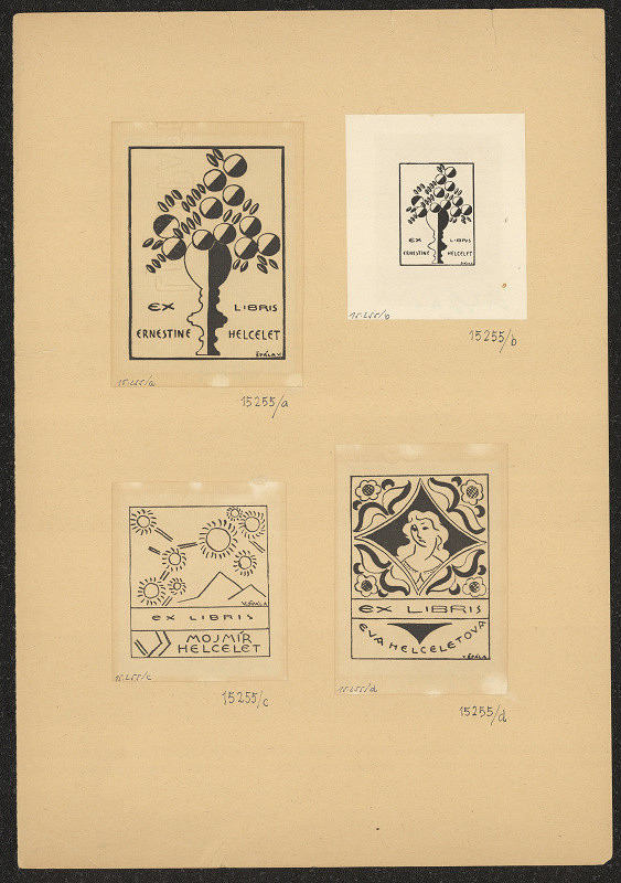 neznámý – Ex libris rodiny Helceletovy 