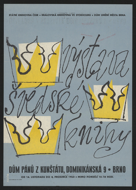 Josef Flejšar – Výstava švédské knihy. Dům pánů z Kunštátu, Brno. 