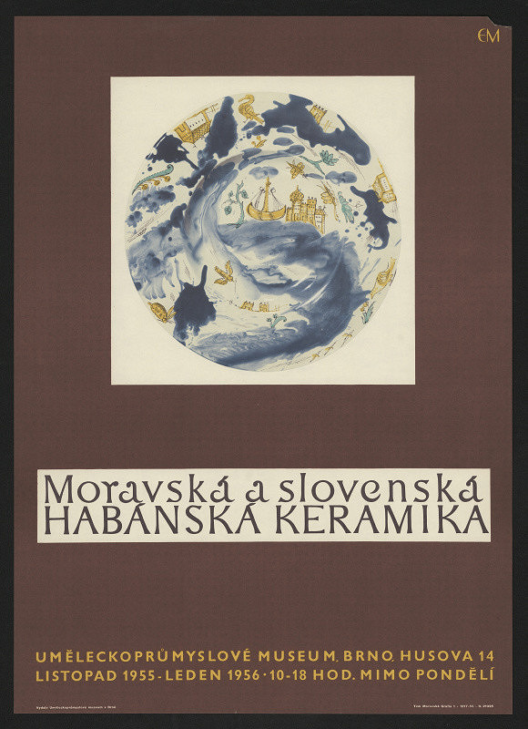 Eduard Milén – Moravská a slovenská habánská keramika, UPM Brno 1955-1956 