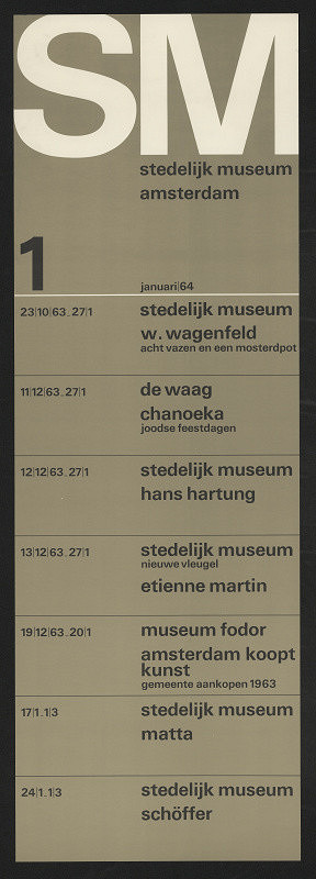 Wim (Willm Hendrick) Crouwel – Stedelijk Museum Amsterdam 