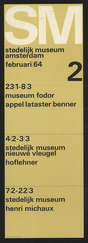 Wim (Willm Hendrick) Crouwel – Stedelijk Museum Amsterdam 
