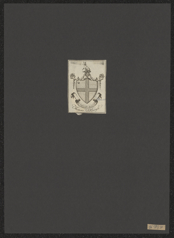 neznámý – Kolekce 13 ks ex libris typu "Wreatr and Ribbon" 