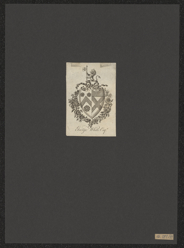 neznámý – Kolekce 13 ks ex libris typu "Wreatr and Ribbon" 