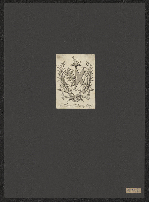 neznámý – Kolekce 13 ks ex libris typu "Wreatr and Ribbon" 