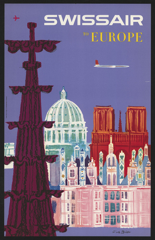 Fritz Bühler – SWISSAIR to Europe 