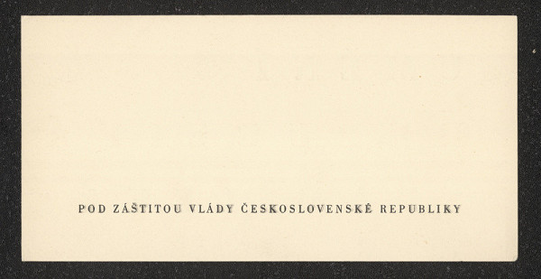 neznámý – Konvolut pozvánek pro kulturní akce 