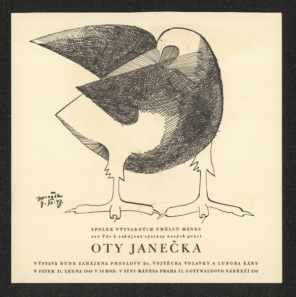 neznámý – Konvolut pozvánek pro kulturní akce 