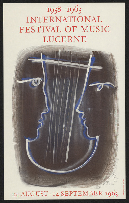 Hans Erni – International Festival of Music, Lucerne 1963 