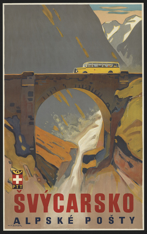 F. W. (Wilhelm Friedrich) Burger – Švýcarsko - alpské pošty 