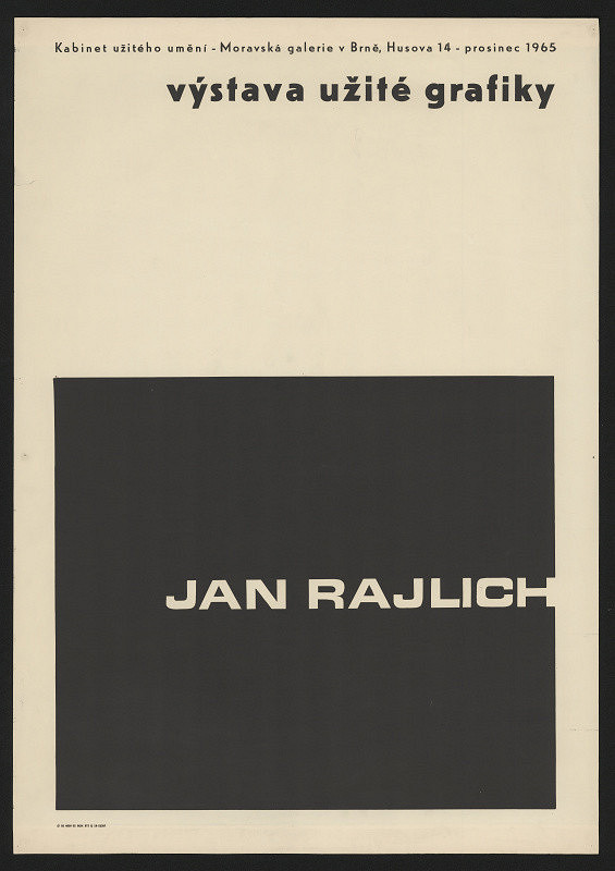 Jan Rajlich st. – Výstava užité grafiky - Jan Rajlich 