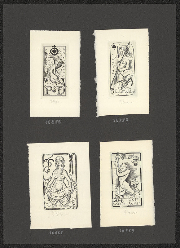 Bedřich Housa – Ex libris B. Knobloch 