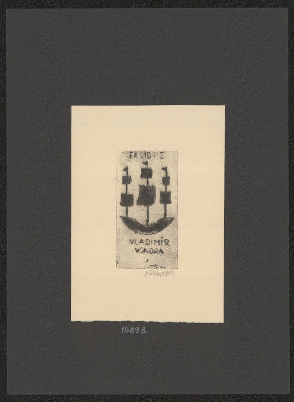 Vladimír Komárek – Ex  libris Vlad. Vondra 