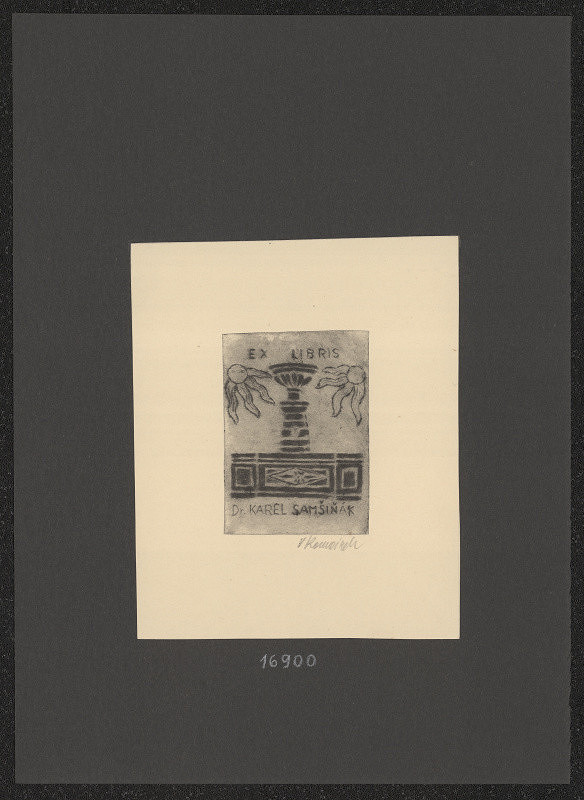 Vladimír Komárek – Ex  libris Dr. K. Samšiňák 