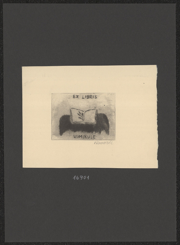Vladimír Komárek – Ex  libris V. Mikule 