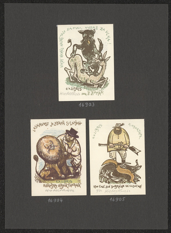 Karel Oberthor – Ex  libris Maruška Oberthorová 