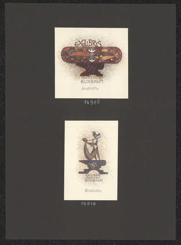 Karel Oberthor – Ex libris Gustav Buxbaum 