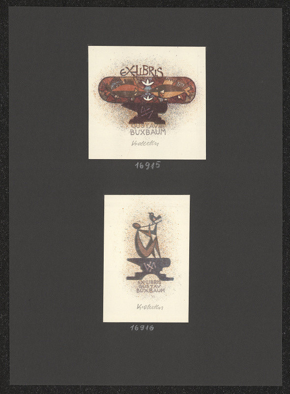 Karel Oberthor – Ex libris Gustav Buxbaum 