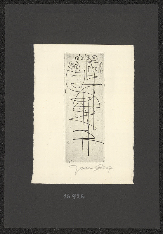 Jaroslav Šváb – Ex libris J. Šiblík 