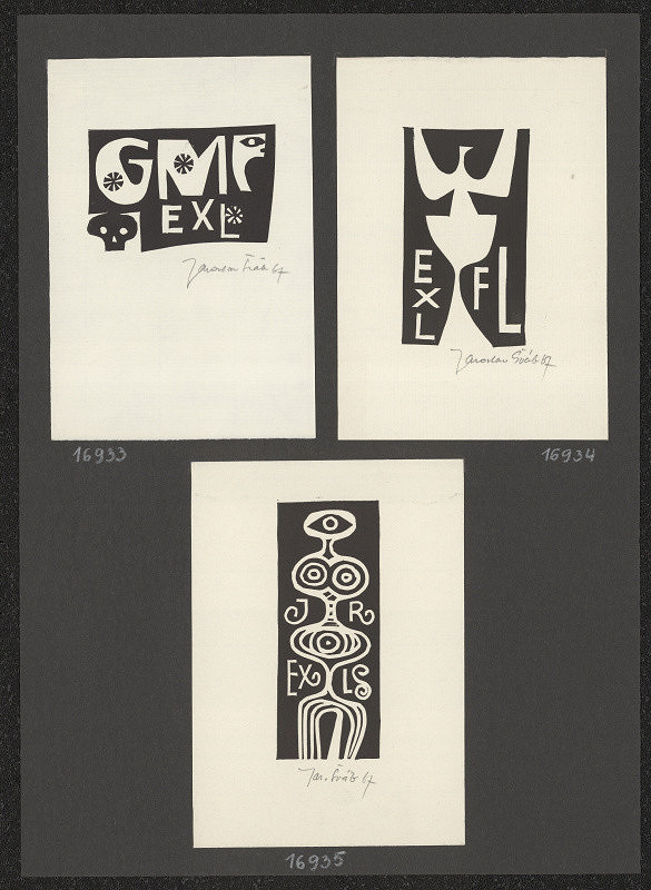 Jaroslav Šváb – Ex libris Dr. F. Laichter 