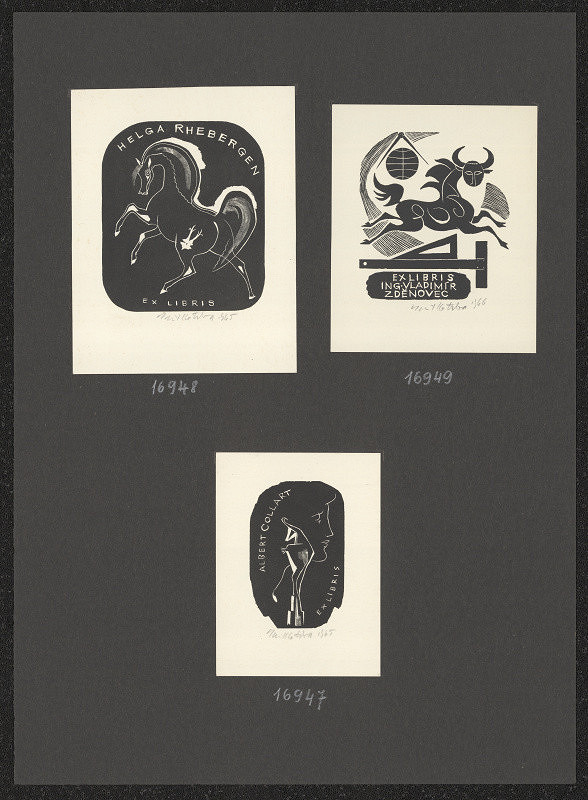 Emil Kotrba – Ex libris Helga Rheborgen 