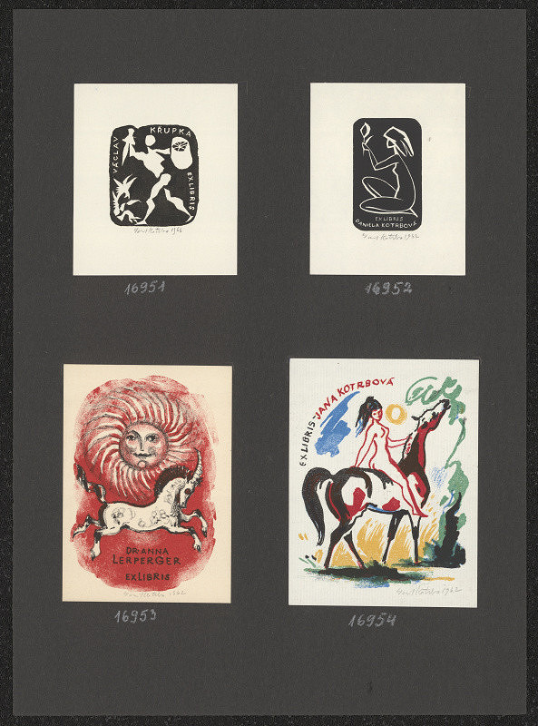 Emil Kotrba – Ex libris V. Křupka 