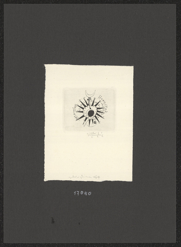 Jiří Antonín Švengsbír – Exlibris M. Horníček 