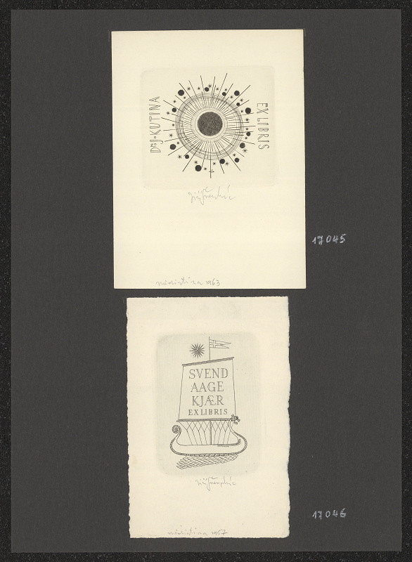 Jiří Antonín Švengsbír – Exlibris Dr. J. Kutina 