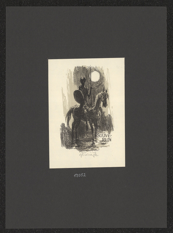 Jaroslav Vodrážka – Ex libris J. Louverein 