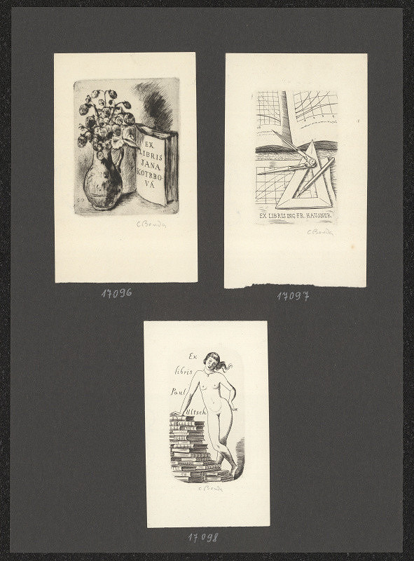 Cyril Bouda – Ex libris ing. F. Hausner 
