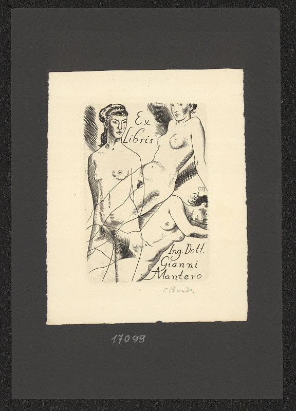 Cyril Bouda – Ex libris Ing. G. Mantero 